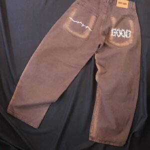 Baggy marrón bordado good